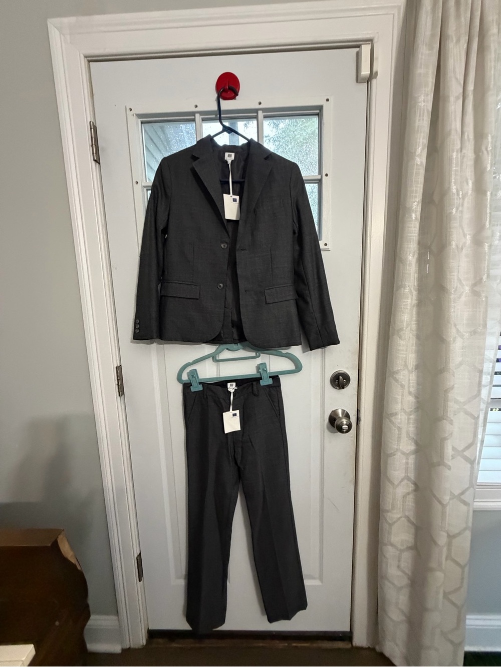 Janie and Jack Charcoal Gray Kids Two-Piece Suit Set